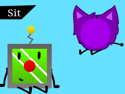 They sit.