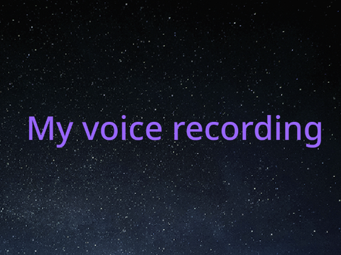 My Voice Recording