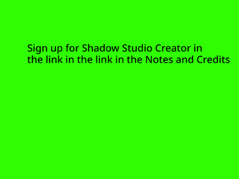 Shadow Studio Creator Sign Up