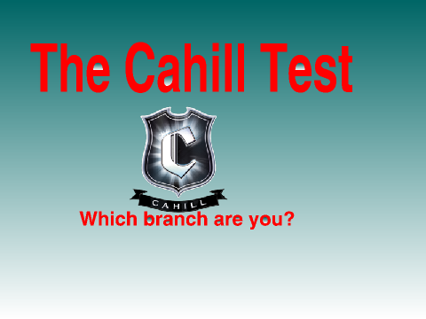 Cahill Quiz