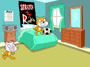 Scratch Cat's life Interactive Animation