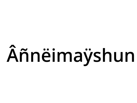 Âñnëimaÿshun ig....