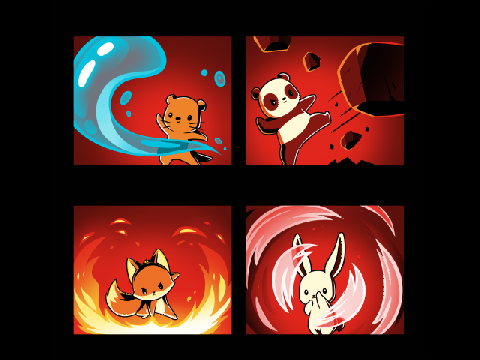 The Avatar bending the elements!