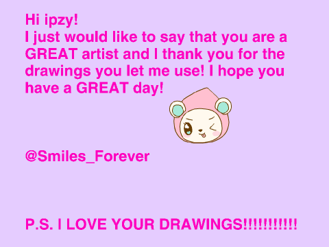 Thank You ipzy!!!!!!!