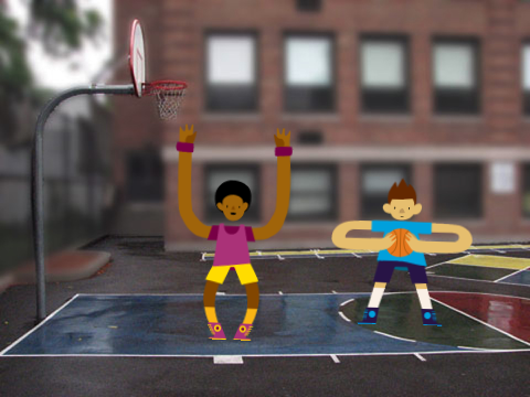 the basketball game