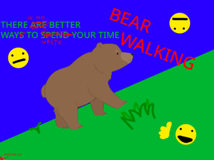 bear walking F