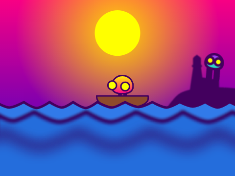 Mango goes out boatin' with me following him