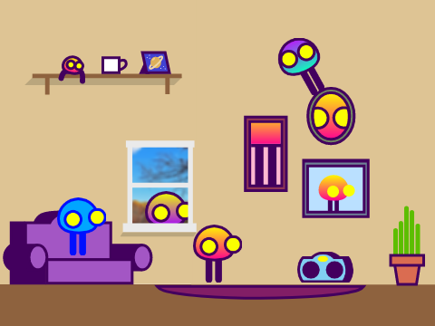 Mango dances to his jam in his living room with 2 buddies but someone's outside but creepy..