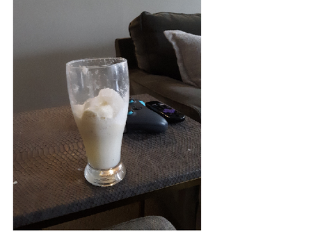 very good float!! bone apple tea