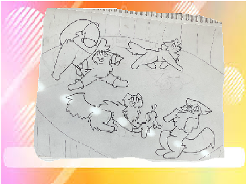 SLEEPOVER ART!! :D