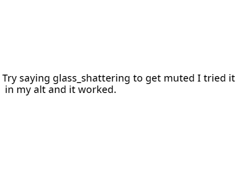 How to get muted.