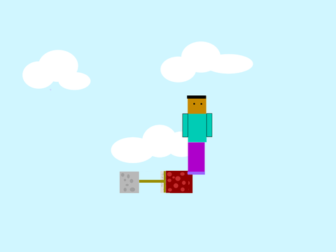 FALLING OFF! (Minecraft)