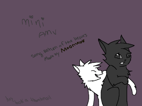 lightpaw and darkpaw ll a short amv ll for my bff fireheart08!!!!!!!!!!