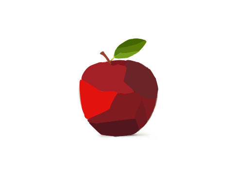 block shade of an apple
