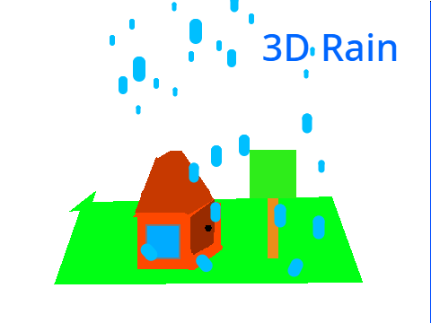 3D Rain ! #animations powrót!