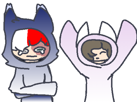 Sakura and Todoroki Neko :3