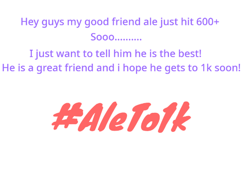 #AleTo1k