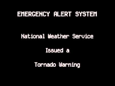 Real EAS alert - TORNADO EMERGENCY