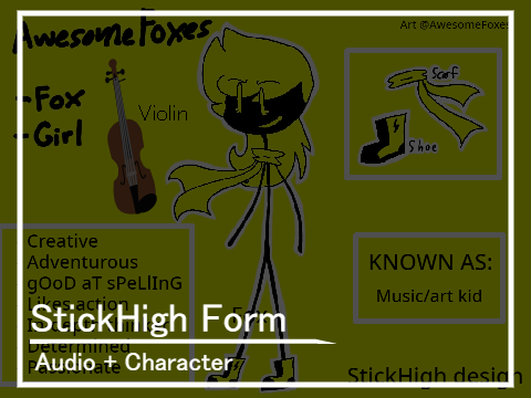 ♔ StickHigh // Character + some Audio :P