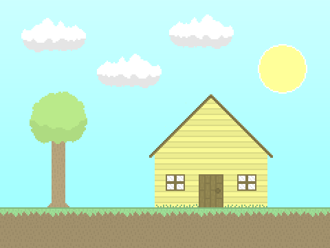 Pixel Art Scene