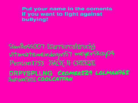 Stop bullying!