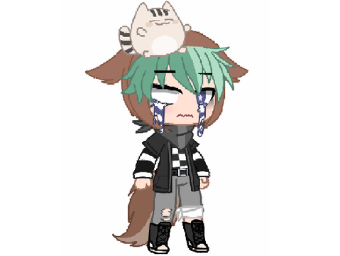 My oc (sorry it's so pixelated i-)
