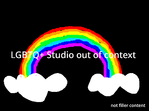 LGBTQ+ studio out of context