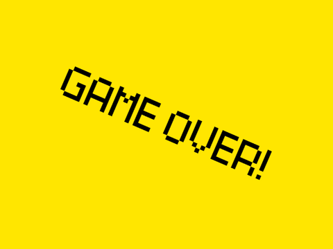 2d minecraft animation(game over)