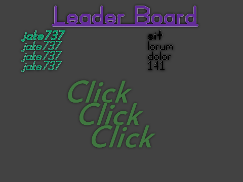 CLscore test, click click click