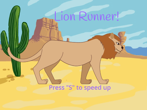 SUPER FAST LION RUNNER!!!
