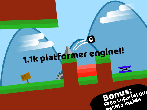1.1k Platformer Engine!!              #All #Games #Art #Music #Animations