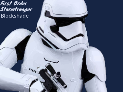 First Order Stormtrooper Blockshade - An Entry for an Art Contest