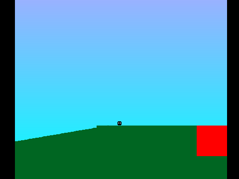 Mr. Cube scrolling