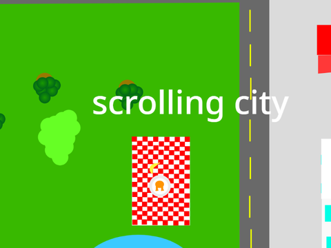 scrolling city