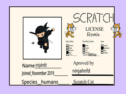 Make Your Own Scratch License remix