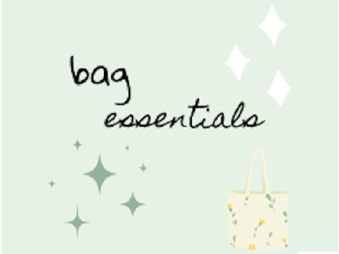 bag essentials ✨ organisation and girl survival