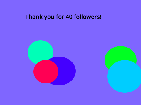 Thank you for 40 followers!