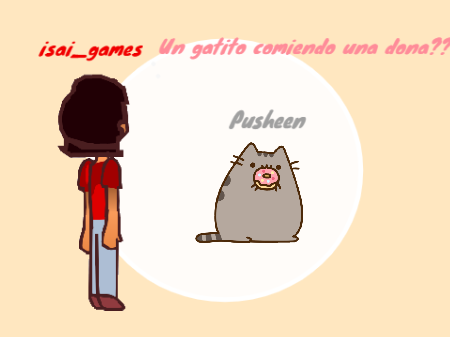 Un gatito comiendo una dona??