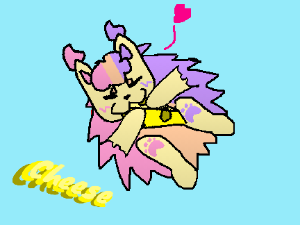 Rainboo eating cheese ツ