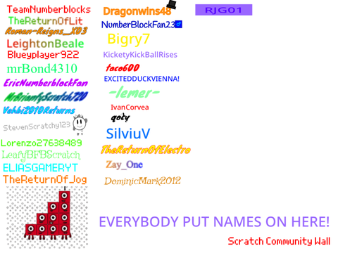 Scratch Community Wall (All Names Written Down) remix