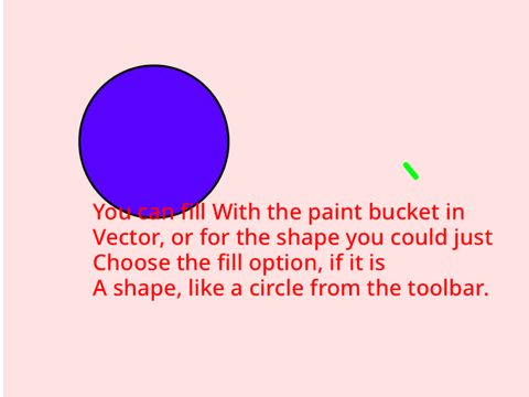 Use a paint bucket on vector