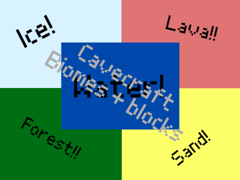 Cavecraft Biomes and blocks!!!