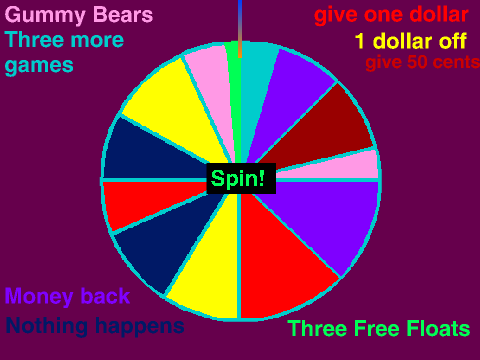 Root Beer Floats Wheel of Luck