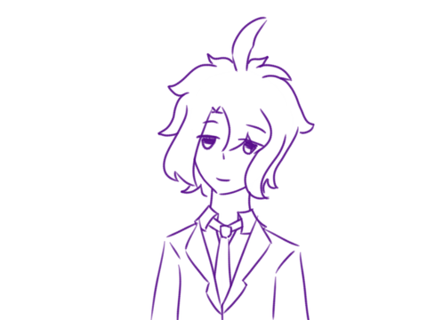 Kaiya in a suit.