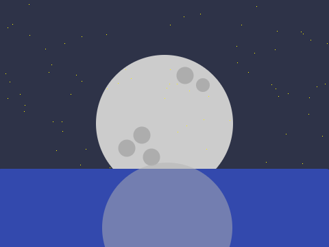 Moon drawing drawn with pen! 