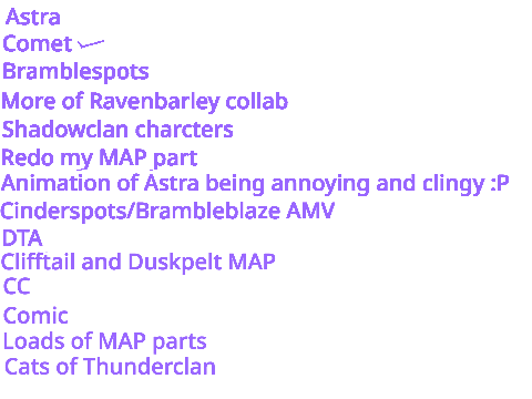 Projects I  need to do {Upcoming projects}