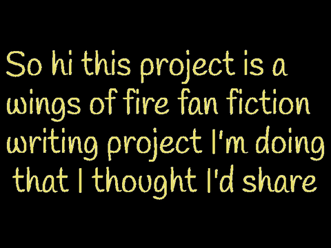 ✨Writing project you might like?✨