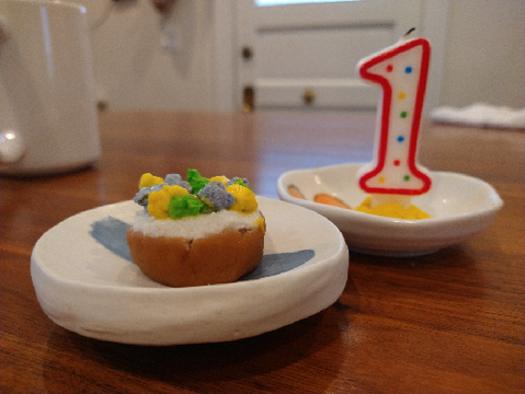 Meeca and Bean's First B-Day!!
