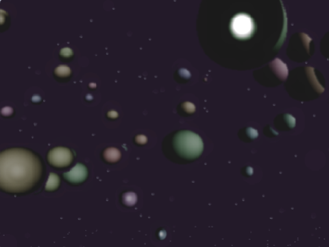 Space Cluster Raymarcher