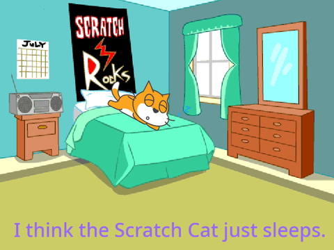 The Scratch Cat Sleeps